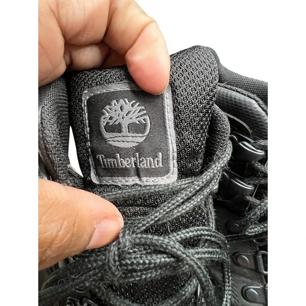 Timberland Men's Mt. Maddsen Hiking Waterproof Boots - Black Leather - Size 9
